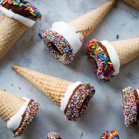 Marshmallow Dipped Ice Cream Cones  Campfire Marshmallows